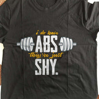 Load image into Gallery viewer, Designs by MyUtopia Shout Out:I Do Have Abs Adult Unisex T-Shirt
