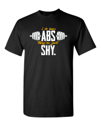 Load image into Gallery viewer, Designs by MyUtopia Shout Out:I Do Have Abs Adult Unisex T-Shirt,S / Black,Adult Unisex T-Shirt
