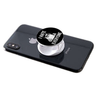 Load image into Gallery viewer, Designs by MyUtopia Shout Out:I Hate Everyone Inspired By Grumpy Cat Hinged Phone Grip for Smartphones and Tablets
