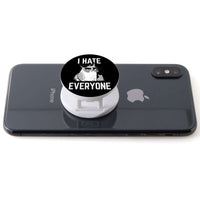 Load image into Gallery viewer, Designs by MyUtopia Shout Out:I Hate Everyone Inspired By Grumpy Cat Hinged Phone Grip for Smartphones and Tablets
