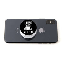 Load image into Gallery viewer, Designs by MyUtopia Shout Out:I Hate Everyone Inspired By Grumpy Cat Hinged Phone Grip for Smartphones and Tablets
