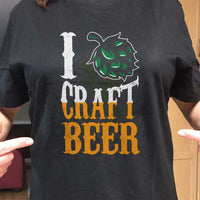 Load image into Gallery viewer, Designs by MyUtopia Shout Out:I Hop Craft Beer Drinking Humor Unisex T-Shirt

