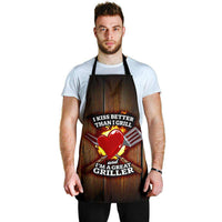 Load image into Gallery viewer, Designs by MyUtopia Shout Out:I Kiss Better Than I Grill Funny Apron, Kitchen, Baking, BBQ, Grilling
