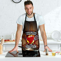 Load image into Gallery viewer, Designs by MyUtopia Shout Out:I Kiss Better Than I Grill Funny Apron, Kitchen, Baking, BBQ, Grilling
