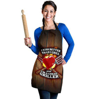 Load image into Gallery viewer, Designs by MyUtopia Shout Out:I Kiss Better Than I Grill Funny Apron, Kitchen, Baking, BBQ, Grilling
