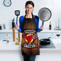 Load image into Gallery viewer, Designs by MyUtopia Shout Out:I Kiss Better Than I Grill Funny Apron, Kitchen, Baking, BBQ, Grilling
