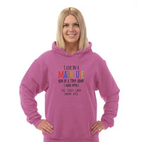 Load image into Gallery viewer, Designs by MyUtopia Shout Out:I Live in a MadHouse Run By a Tiny Army I Made Personalized Adult Hoodie

