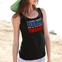 Load image into Gallery viewer, Designs by MyUtopia Shout Out:I Lived Through Obama You&#39;ll Live Through Trump Unisex Tank

