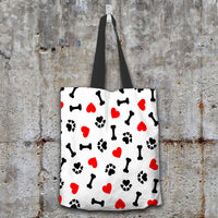 Load image into Gallery viewer, Designs by MyUtopia Shout Out:I Love Dogs Fabric Reusable Shopping Totebag
