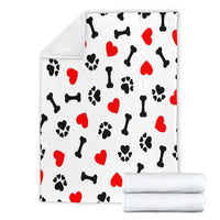 Load image into Gallery viewer, Designs by MyUtopia Shout Out:I Love Dogs Ultra Soft Micro Fleece and Suede Blanket

