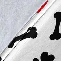 Load image into Gallery viewer, Designs by MyUtopia Shout Out:I Love Dogs Ultra Soft Micro Fleece and Suede Blanket
