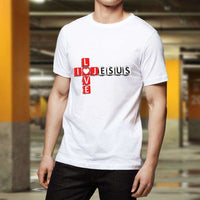 Load image into Gallery viewer, Designs by MyUtopia Shout Out:I Love Jesus Crossword Adult Unisex T-Shirt
