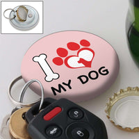 Load image into Gallery viewer, Designs by MyUtopia Shout Out:I Love My Dog Magnetic Key chain and bottle opener
