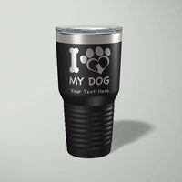 Load image into Gallery viewer, Designs by MyUtopia Shout Out:I Love My Dog Personalized Laser Engraved 30 Oz Stainless Steel Drink Tumbler
