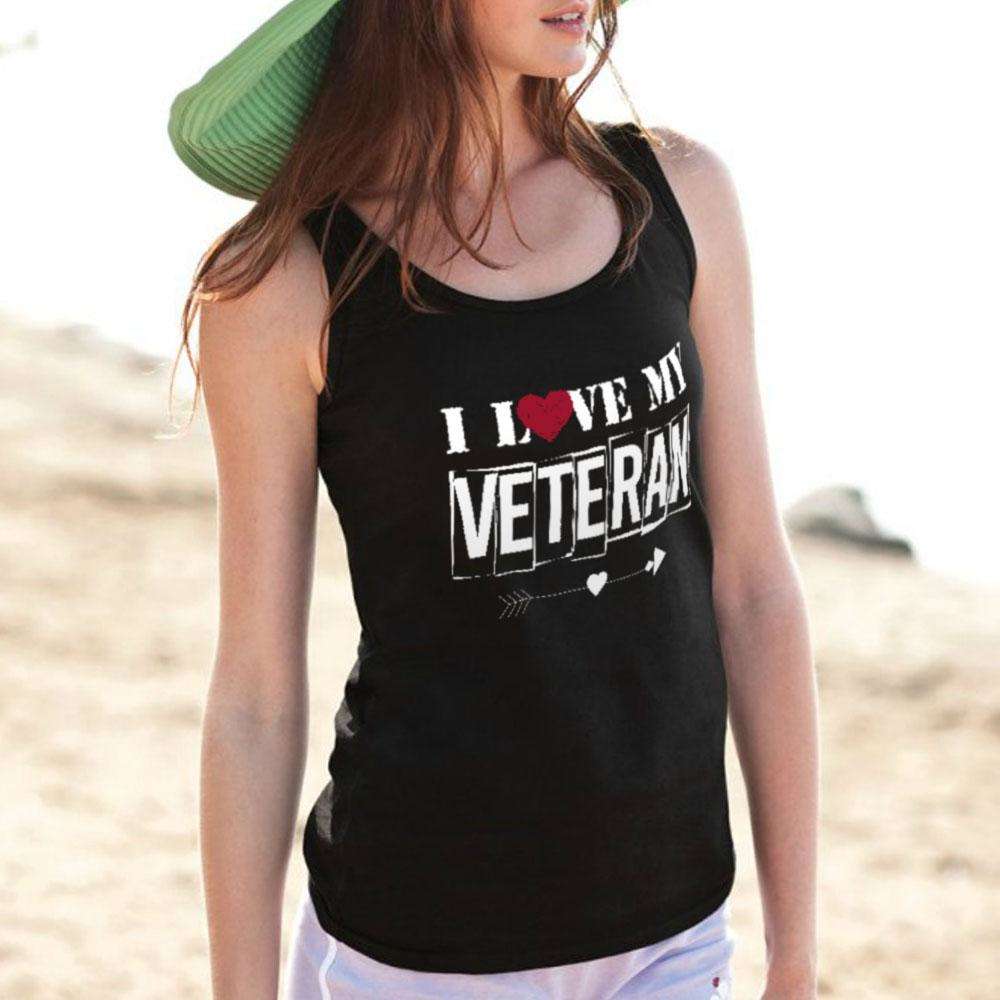 Designs by MyUtopia Shout Out:I Love My Veteran Ultra Cotton Unisex Tank Top