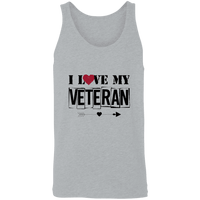 Load image into Gallery viewer, Designs by MyUtopia Shout Out:I Love My Veteran Ultra Cotton Unisex Tank Top,Athletic Heather / X-Small,Tank Tops
