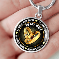 Load image into Gallery viewer, Designs by MyUtopia Shout Out:I Loved You Then - I Love You Still... Circle Bangle
