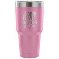 Load image into Gallery viewer, Designs by MyUtopia Shout Out:I Only Have Eyes For You Engraved Insulated Double Wall Steel Tumbler Travel Mug,Lavendar / 30 Oz,Polar Camel Tumbler
