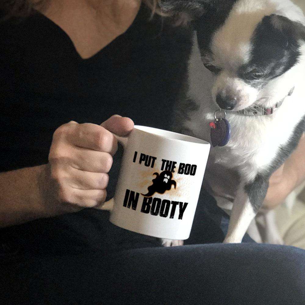 Designs by MyUtopia Shout Out:I Put The Boo In Booty White Ceramic Coffee Mug