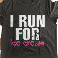 Load image into Gallery viewer, Designs by MyUtopia Shout Out:I Run For Ice Cream Adult Unisex T-Shirt
