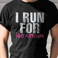 Load image into Gallery viewer, Designs by MyUtopia Shout Out:I Run For Ice Cream Adult Unisex T-Shirt
