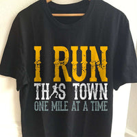 Load image into Gallery viewer, Designs by MyUtopia Shout Out:I Run This Town One Mile At A Time Men T-Shirt
