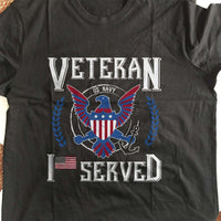 Load image into Gallery viewer, Designs by MyUtopia Shout Out:I Served U.S. Navy Veteran Adult Unisex T-Shirt
