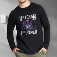 Load image into Gallery viewer, Designs by MyUtopia Shout Out:I Served U.S. Navy Veteran Long Sleeve Ultra Cotton T-Shirt
