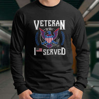Load image into Gallery viewer, Designs by MyUtopia Shout Out:I Served U.S. Navy Veteran Long Sleeve Ultra Cotton T-Shirt
