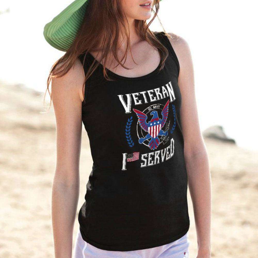 Designs by MyUtopia Shout Out:I Served U.S. Navy Veteran Unisex Tank
