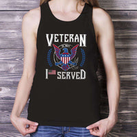 Load image into Gallery viewer, Designs by MyUtopia Shout Out:I Served U.S. Navy Veteran Unisex Tank
