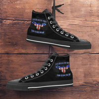 Load image into Gallery viewer, Designs by MyUtopia Shout Out:I Stand Behind Those Who Stand For Me Canvas High Top Shoes
