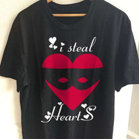 Load image into Gallery viewer, Designs by MyUtopia Shout Out:I Steal Hearts Valentines Day Humor Adult Unisex T-Shirt
