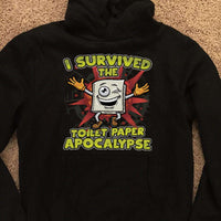 Load image into Gallery viewer, Designs by MyUtopia Shout Out:I Survived The Toilet Paper Apocalypse Adult Pullover Hoodie
