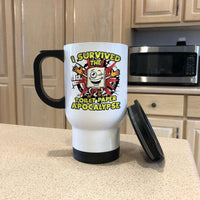 Load image into Gallery viewer, Designs by MyUtopia Shout Out:I Survived The Toilet Paper Apocalypse Travel Mug
