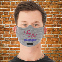Load image into Gallery viewer, Designs by MyUtopia Shout Out:I Trust In God Fabric Face Covering / Face Mask
