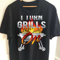 Load image into Gallery viewer, Designs by MyUtopia Shout Out:I Turn Grills On Ultra Cotton T-Shirts,Black / S,Adult Unisex T-Shirt
