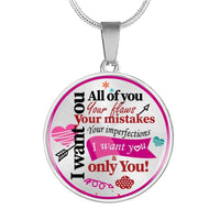 Load image into Gallery viewer, Designs by MyUtopia Shout Out:I Want You, All of You Personalized Engravable Keepsake Necklace
