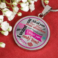 Load image into Gallery viewer, Designs by MyUtopia Shout Out:I Want You, All of You Personalized Engravable Keepsake Necklace
