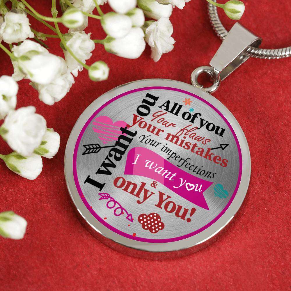 Designs by MyUtopia Shout Out:I Want You, All of You Personalized Engravable Keepsake Necklace