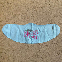 Load image into Gallery viewer, Designs by MyUtopia Shout Out:If Laughter Can&#39;t Cure Nurses Can Fabric Face Covering / Face Mask,Light Blue,Fabric Face Mask
