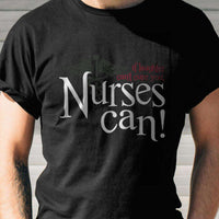 Load image into Gallery viewer, Designs by MyUtopia Shout Out:If Laughter Can&#39;t Cure You, Nurse Can Adult Unisex Black T-Shirt
