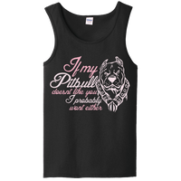 Load image into Gallery viewer, Designs by MyUtopia Shout Out:If My Pitbull Doesn&#39;t Like You I Probably Won&#39;t Either Ladies Tank Top,Black / S,Tank Tops
