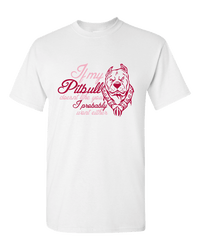 Load image into Gallery viewer, Designs by MyUtopia Shout Out:If My Pitbull Doesn&#39;t Like You I Probably Won&#39;t Either Pink Adult Unisex T-Shirt,White / S,Adult Unisex T-Shirt
