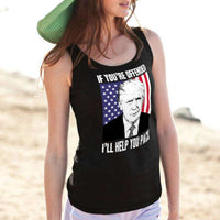 Load image into Gallery viewer, Designs by MyUtopia Shout Out:If You&#39;re Offended I&#39;ll Help You Pack Trump Humor Unisex Tank
