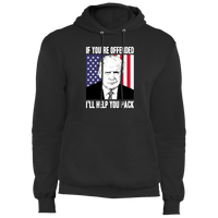 Load image into Gallery viewer, Designs by MyUtopia Shout Out:If You&#39;re Offended Trump Political Humor Core Fleece Pullover Hoodie,S / Jet Black,Pullover Hoodie
