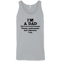 Load image into Gallery viewer, Designs by MyUtopia Shout Out:&#39;I&#39;m A Dad. Nobody understands how hilarious I am Ultra Cotton Unisex Tank Top,Athletic Heather / X-Small,Tank Tops
