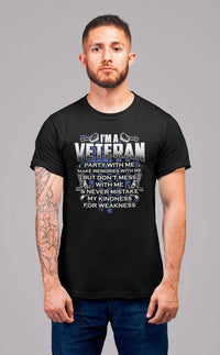 Load image into Gallery viewer, Designs by MyUtopia Shout Out:I&#39;m A Veteran Don&#39;t Mess With Me Unisex T-Shirt
