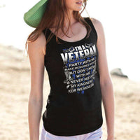 Load image into Gallery viewer, Designs by MyUtopia Shout Out:I&#39;m A Veteran Don&#39;t Mess With Me Unisex Tank
