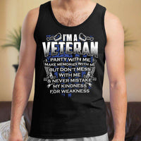 Load image into Gallery viewer, Designs by MyUtopia Shout Out:I&#39;m A Veteran Don&#39;t Mess With Me Unisex Tank
